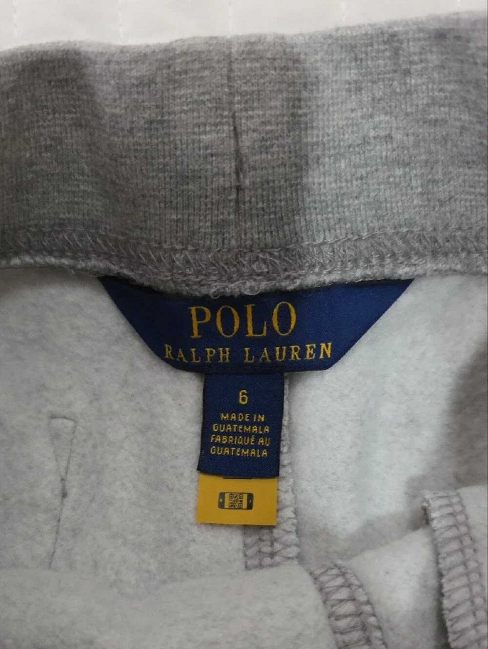 Ralph Lauren Heather Gray Knit Shorts with Green Pony